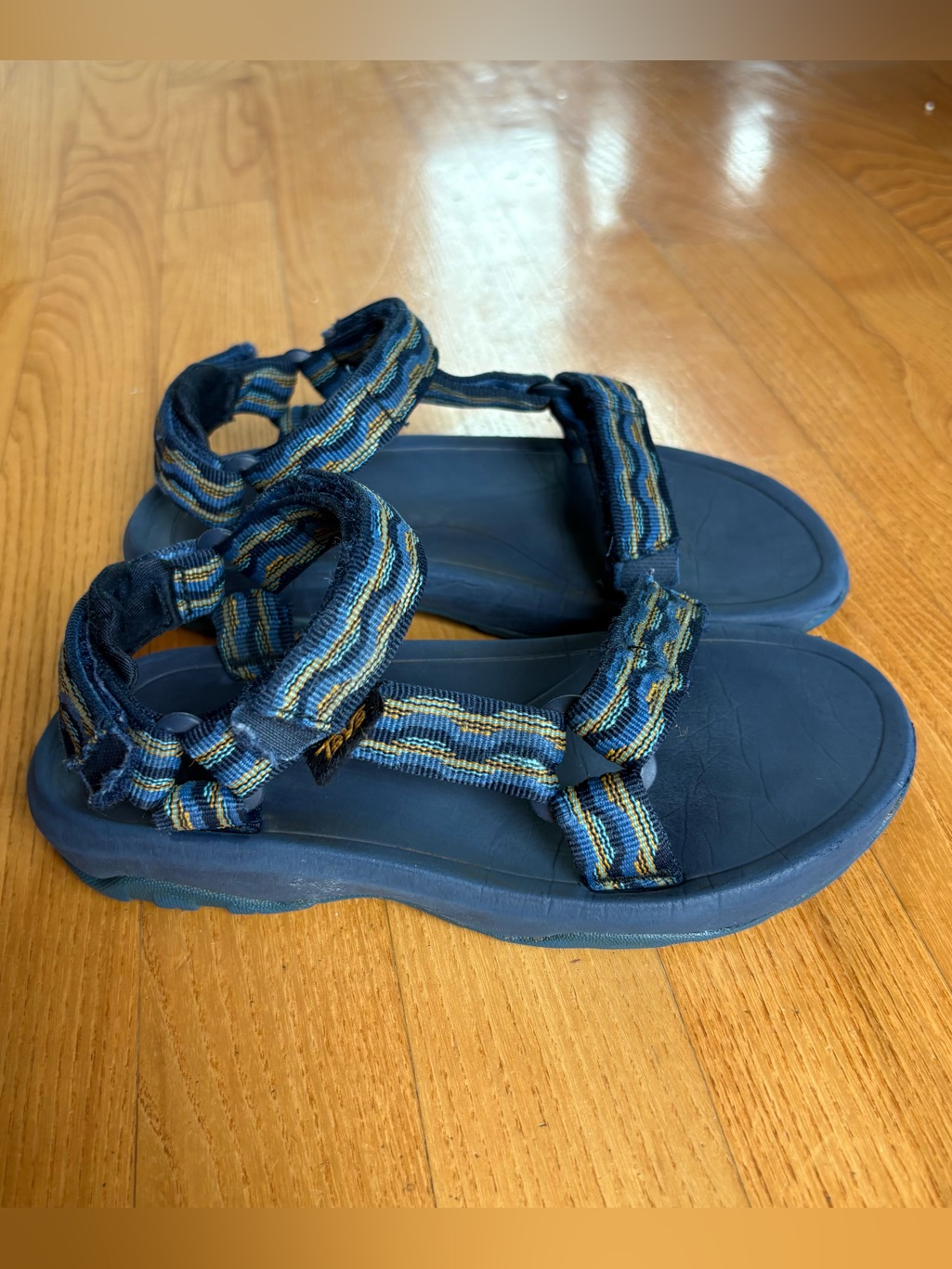 Teva Hurricane Xlt 2 Sandals Kids Kishi Dark Blue Striped Toddler Boys Size 13